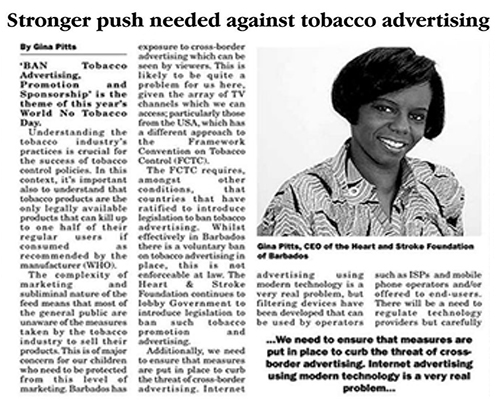 Stronger Push Against Tobacco Advertising